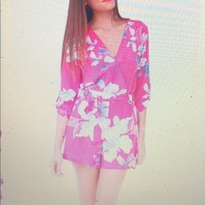 Hot pink style Romper